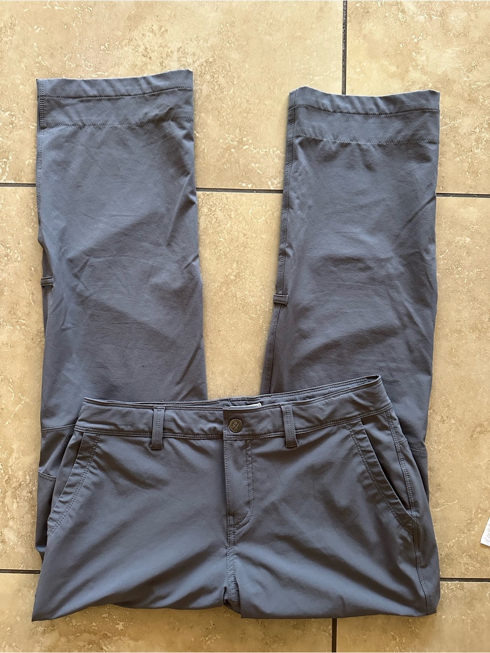 REI Co-op Gray/Blue Convertible Pants